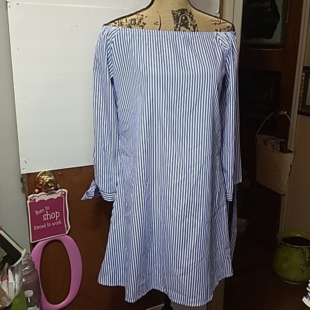 HIGHNESS OFF THE SHOULDER DRESS